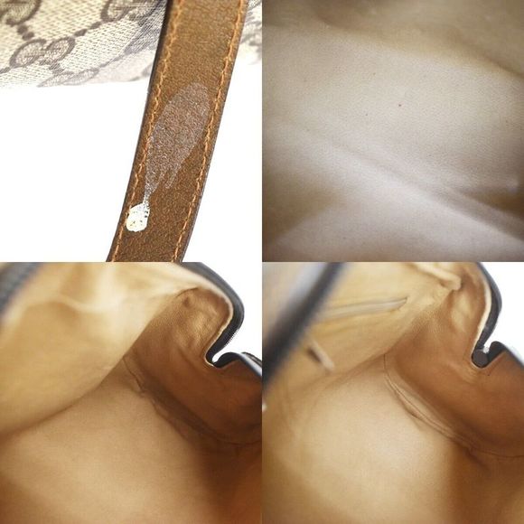 Gucci Gg Canvas Beige Canvas Handbag (Pre-Owned) - Picture 4 of 10